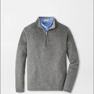 Men's Gray Half-Zip Sweater
